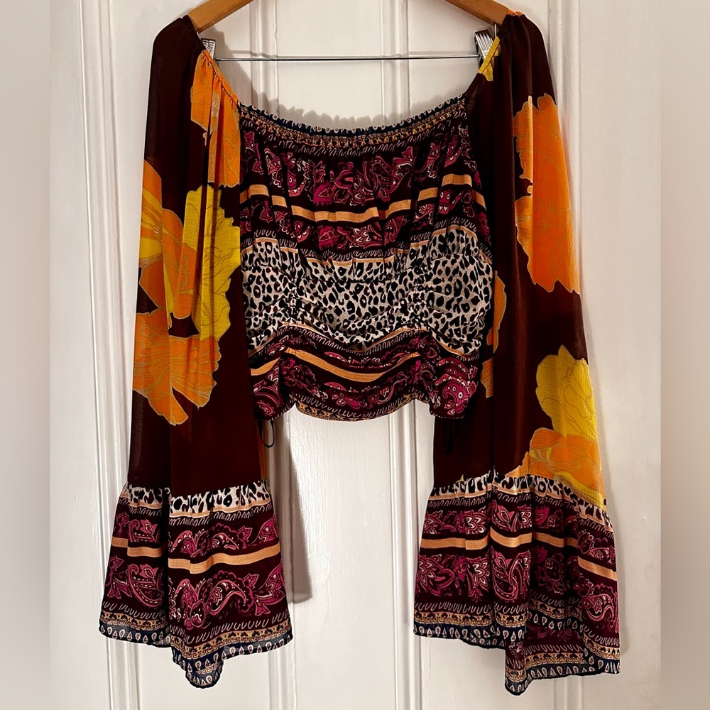 Free People Floral Blouse